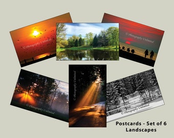 Greeting Cards (Set of 6) , Landscape, Nature, Outdoors, Color Photography