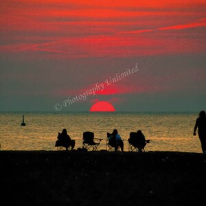 Lake Sunset, Summer, Sunset, Water, Twilight, Beach, Lake