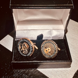 Unique Upcycled Handmade Vintage Watch Movement Cuff Links