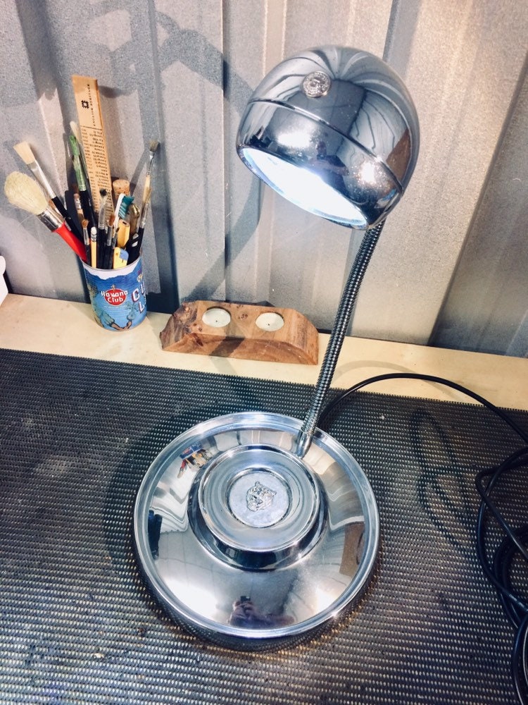 Unique Upcycled Vintage Desk Lamps Classic Car Theme Made Etsy