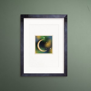 Sogni – Cartolina lunare, stampa artistica, Art Déco, anni '20, astratto, stampa minimalista, illustrazione originale, Kate Cromwell