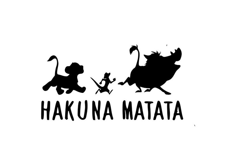 Hakuna Matata SVG Disney SVG Lion King SVG Simba Svg | Etsy