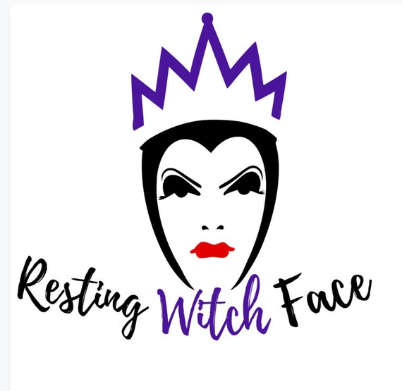 Disney Svg Maleficent Svg Resting Witch Face Svg Etsy