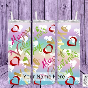 Valentines Day Personalized Tumbler, Valentines Day Gift for Her, Valentine&#39;s Day Gift for Girlfriend, , Valentines Day Gift for Wife