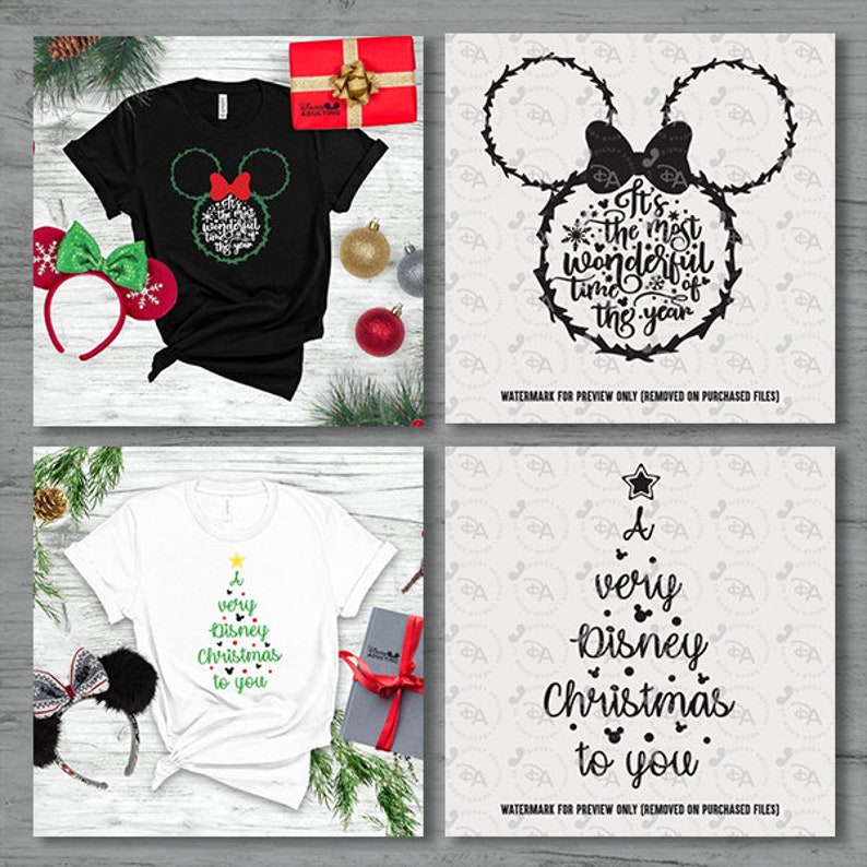 Download Digital SVG Bundle Twelve Days of Disney Christmas | Etsy