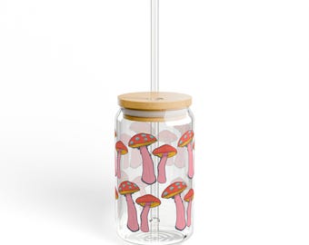 Copo de Cogumelo: Copo de Café Gelado Divertido de 473ml