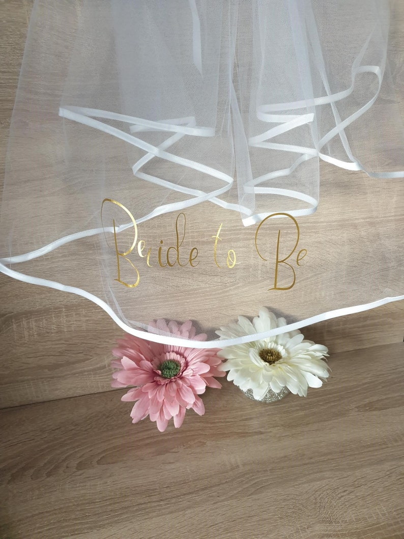 Bride to Be Personalised Veil