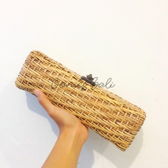 rattan clutch