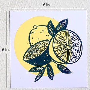 Fruit Art Print Set Strawberry, Berries, Lemon, Orange image 3