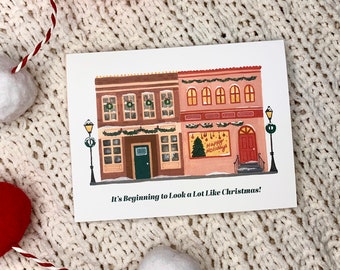 CUSTOMIZABLE Christmas Town Holiday Card | Pack of 6, with envelopes