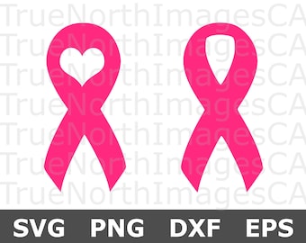Breast Cancer Ribbon SVG / Cancer Awareness SVG / Cancer | Etsy