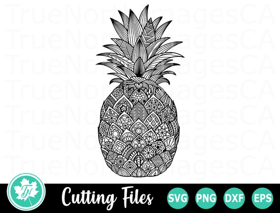 Download Pineapple Svg Zentangle Svg Mandala Svg Svg Files For Etsy PSD Mockup Templates