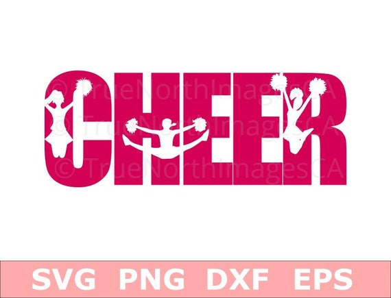 Cheer SVG / Cleerleader SVG / Cheerleader Clipart / | Etsy