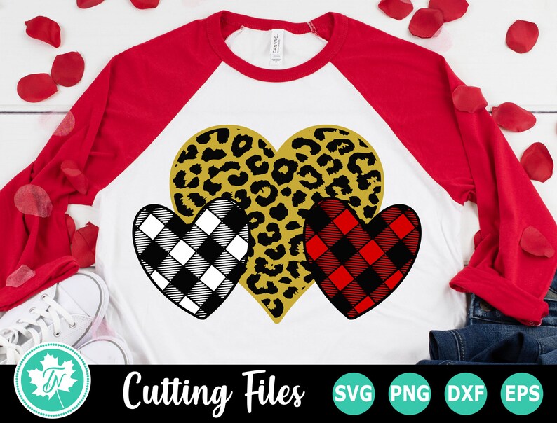 Download Valentine SVG / Valentines SVG / Plaid Heart SVG / Leopard ...