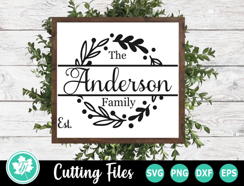 Download Monogram SVG / Split Monogram SVG / Family SVG / Family Name | Etsy