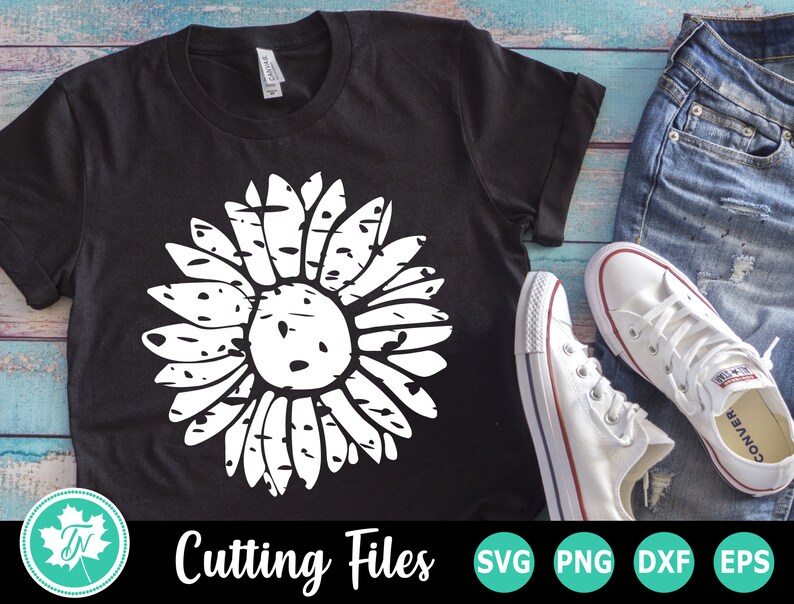 Download Sunflower SVG / Flower Svg / Distressed Sunflower Svg ...