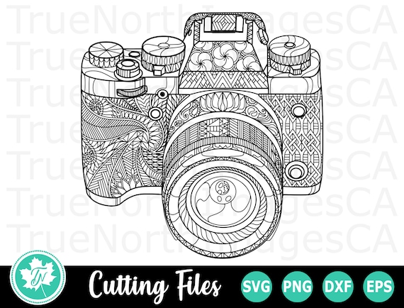Zentangle SVG / Mandala Svg / Camera Svg / Camera Clipart / | Etsy