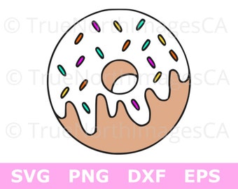 Donut SVG / Donut Clipart / Donut Vector / Donut PNG / Sprinkle Donut / Doughnut SVG / Svg Files for Cricut / Files for Silhouette