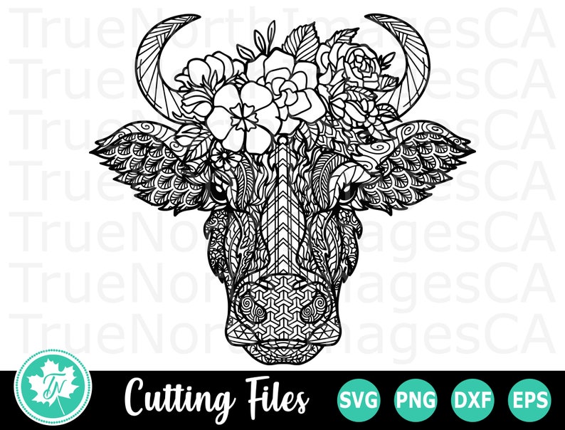 Download Cow SVG / Heifer SVG / Zentangle SVG / Mandala Svg / Cow ...