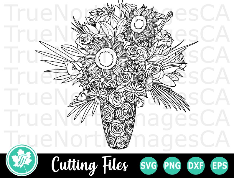 Sunflower SVG / Flower SVG / Zentangle SVG / Mandala Svg ...