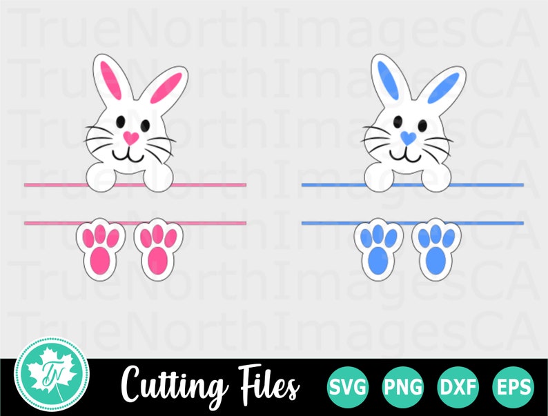 Download Bunny Svg Easter Bunny Svg Easter Svg Split Monogram Svg Etsy