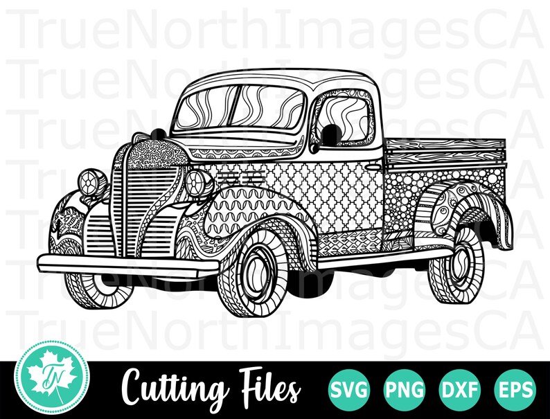 Download Zentangle SVG / Mandala SVG / Truck SVG / Truck Silhouette ...