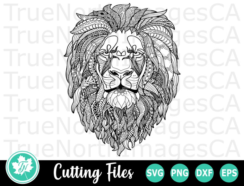 Download Zentangle Svg Lion Svg Mandala Svg Zentangle Lion Svg Etsy PSD Mockup Templates