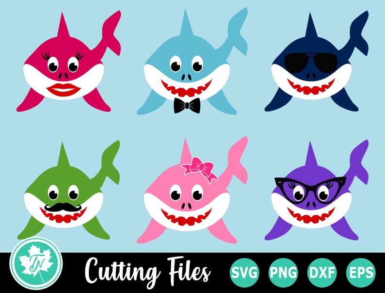 Free Free 336 Baby Shark Characters Svg SVG PNG EPS DXF File