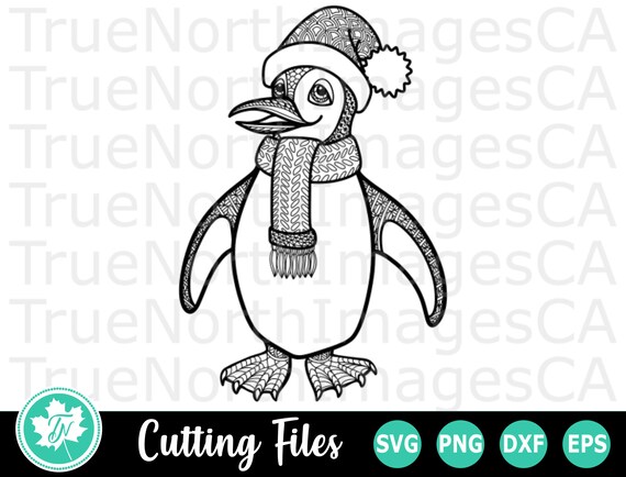 Download Penguin Svg Christmas Penguin Svg Mandala Penguin Svg Etsy