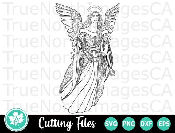 Download Christmas Angel Svg Christmas Svg Angel Silhouette Etsy PSD Mockup Templates