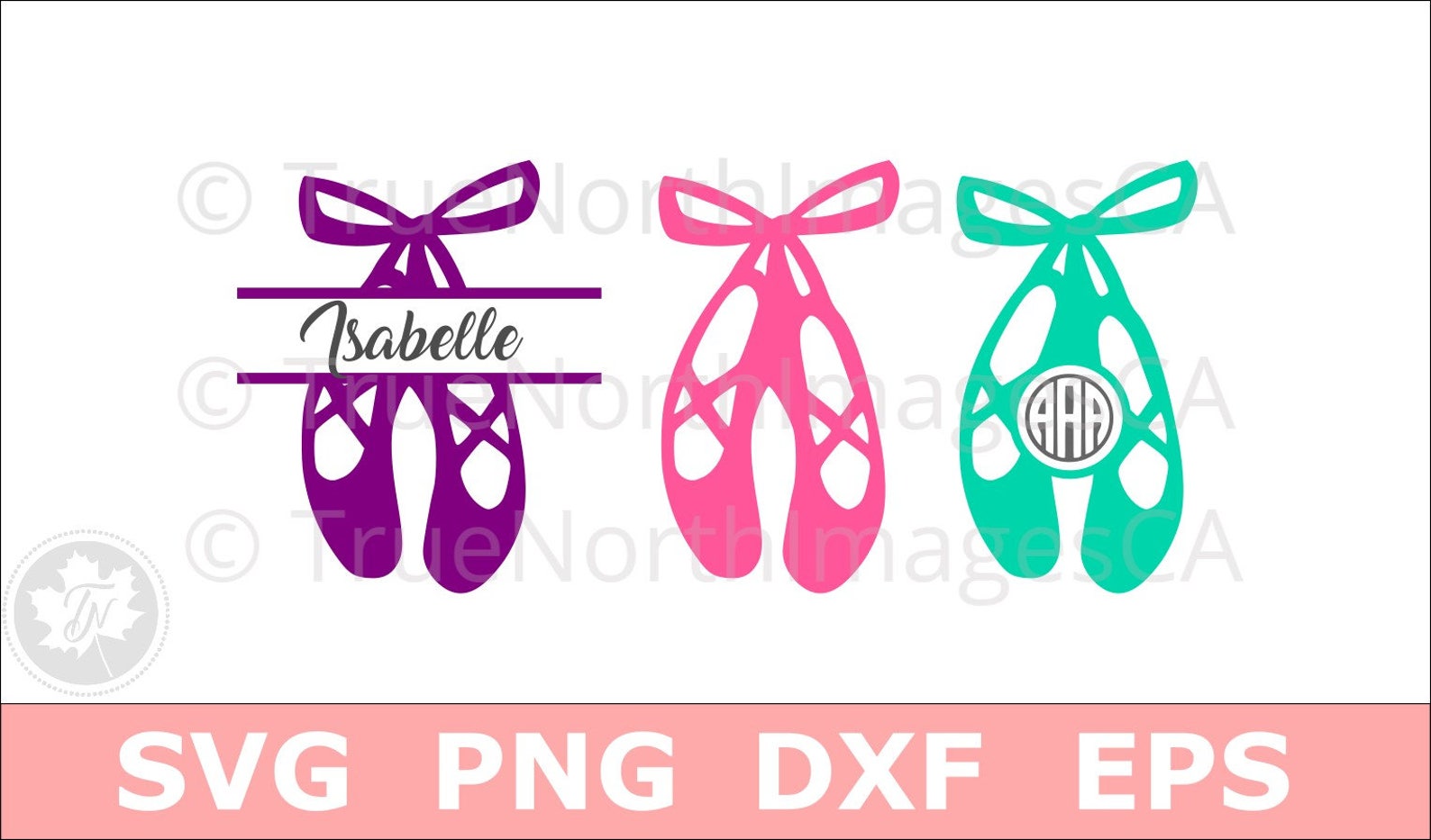 ballerina svg / ballet shoes svg / ballet shoes monogram svg / dance svg / svg files for cricut / silhouette files