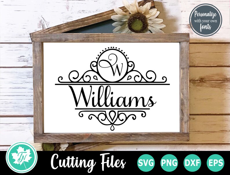 Download Split Monogram SVG / Last Name SVG / Family Name SVG / Svg ...