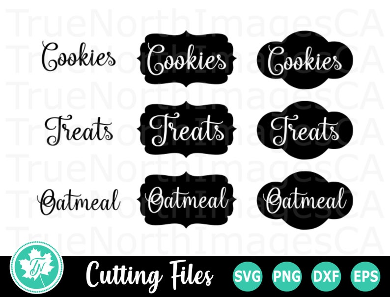 Download Kitchen Labels SVG / Pantry Labels SVG / Canister Labels ...