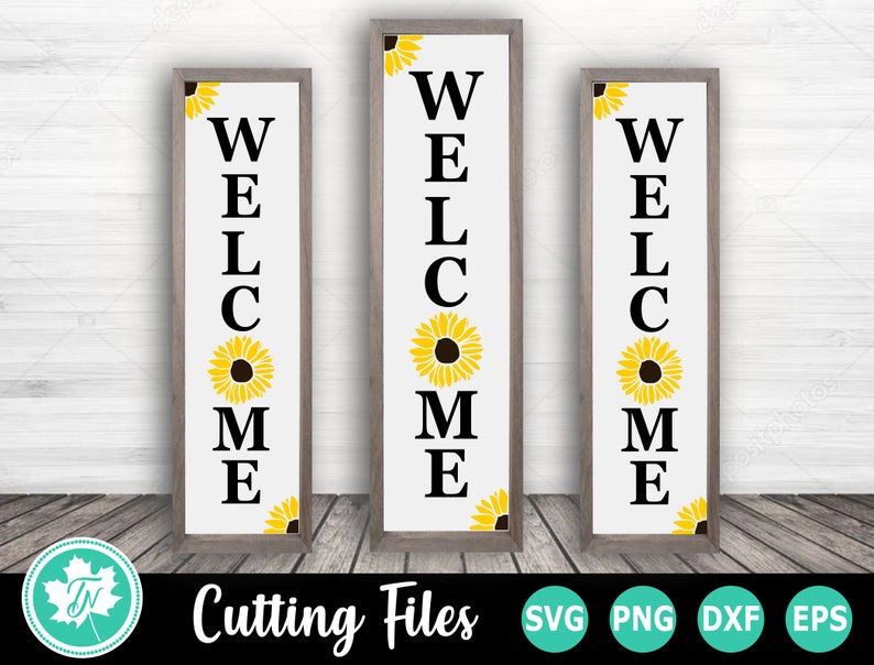 Download Sunflower SVG / Welcome SVG / Porch Sign Svg / Svg Files ...