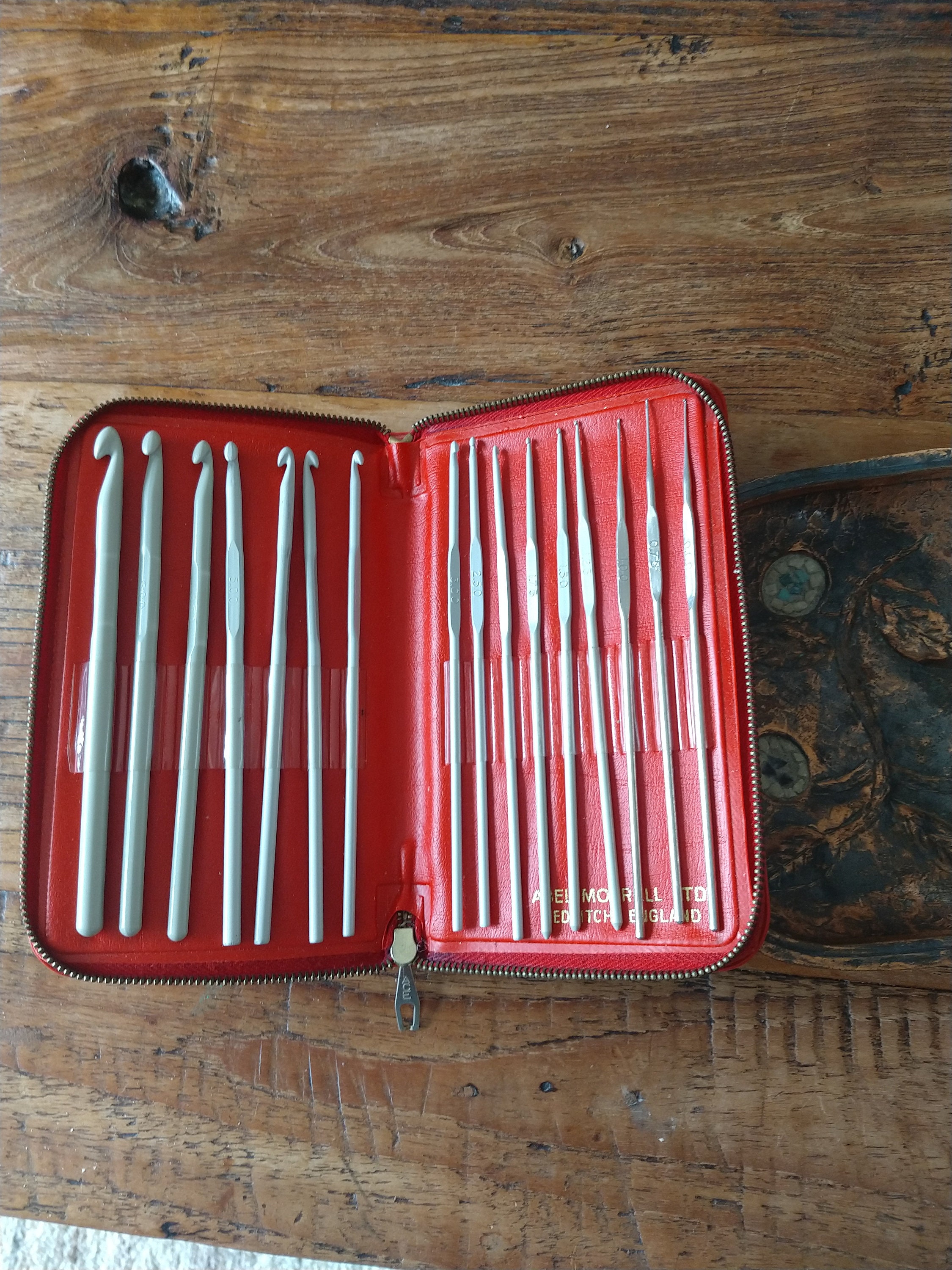 Vintage Zipped Cased Set of Aero Crochet Hooks by Abel Morrall Etsy