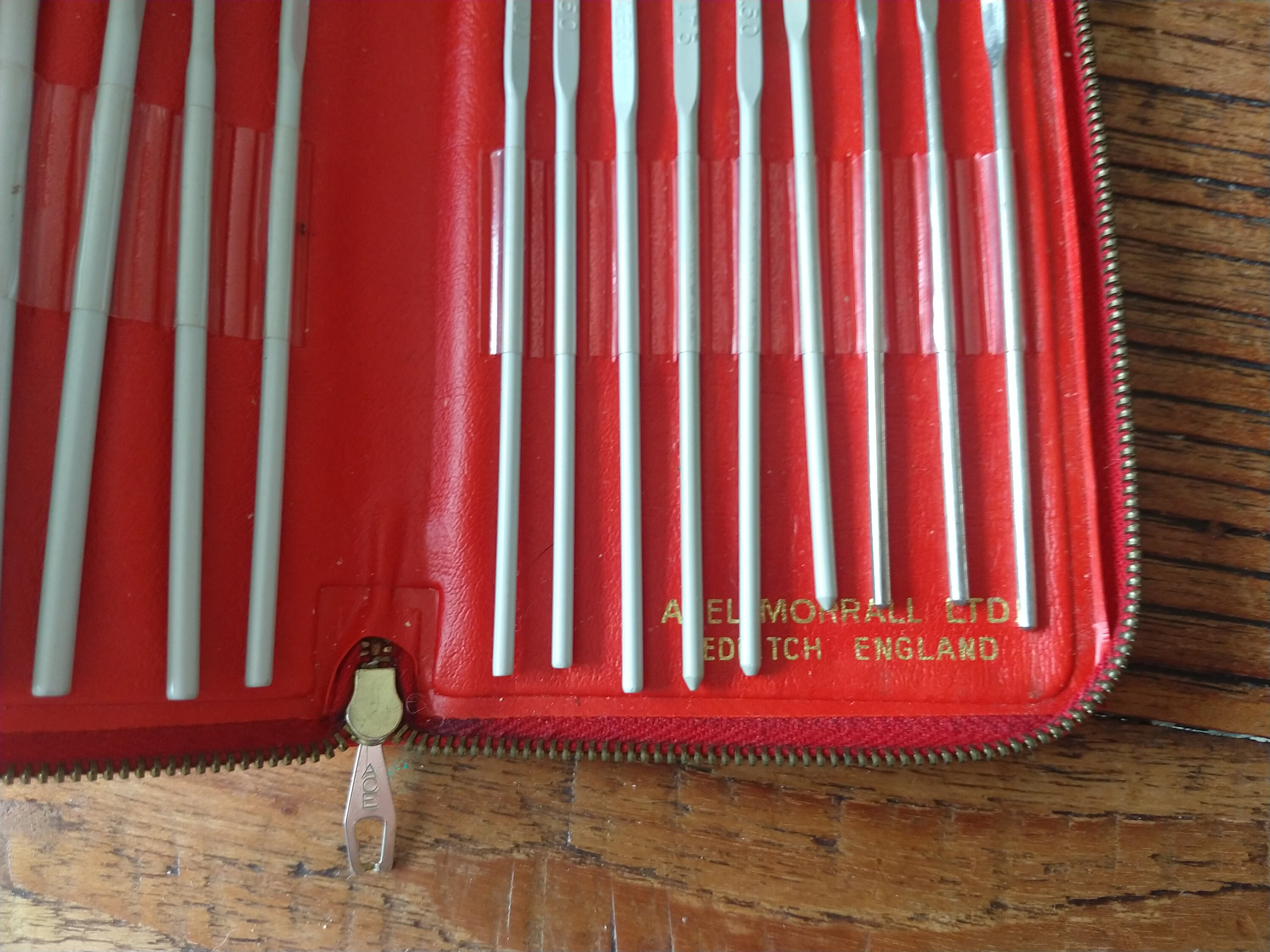 Vintage Zipped Cased Set of Aero Crochet Hooks by Abel Morrall Etsy Australia