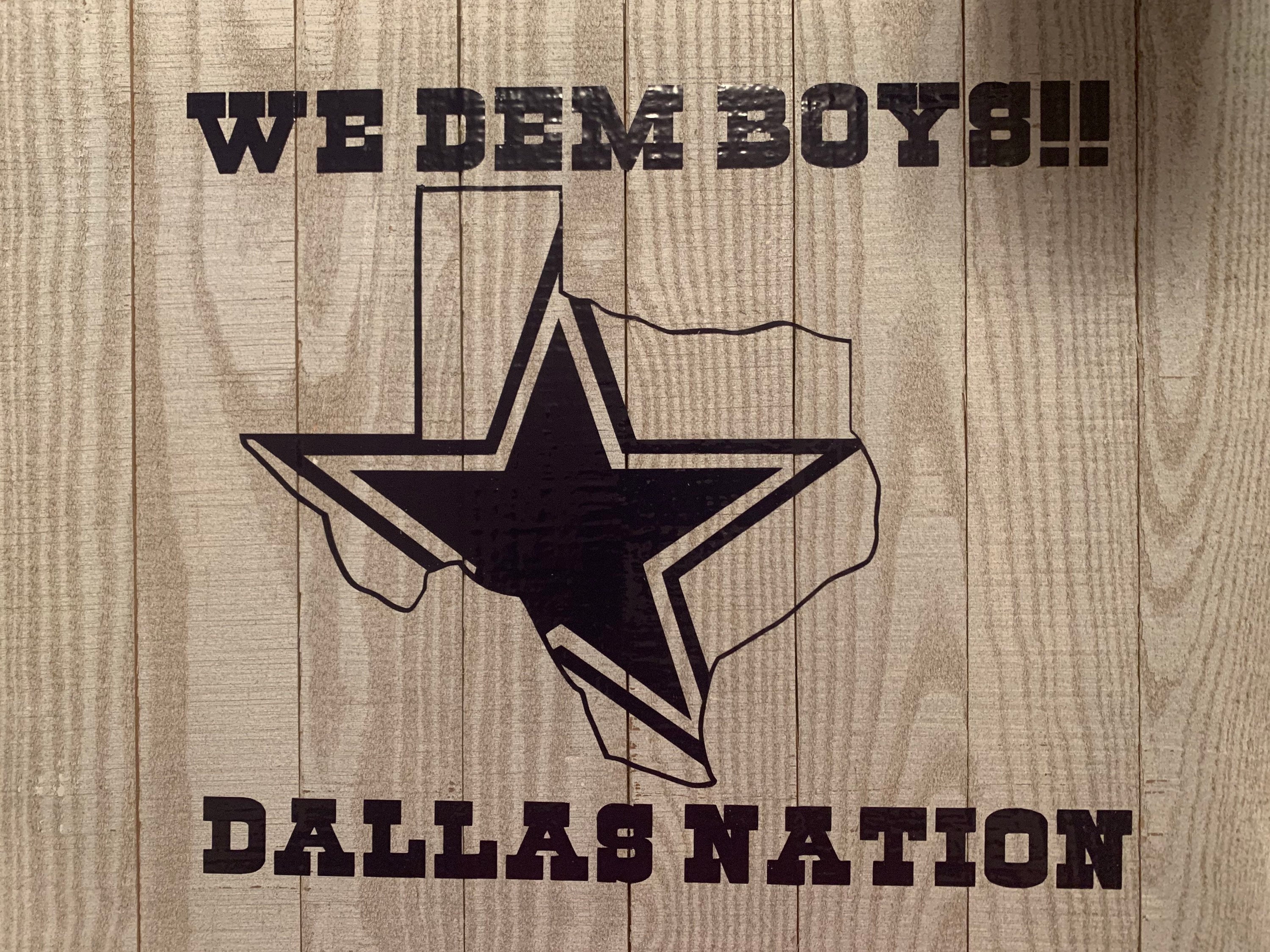 NFL Wood Wall Hanging Etsy