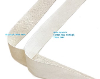 by The Ribbon Factory 72 Yards - USA Made 1//2 Black Cotton Twill Tape Multiple Widths Available