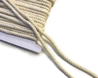Off White 10YD//Pack Over Kleshas Cotton Draw Cord Strap 1//2