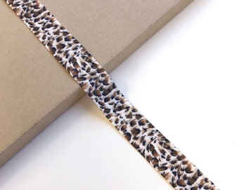 3.5 Wide 9 cm Lee Jofa Baker Lifestyle Beige Neutral Cheetah Leopard Animal Pattern Velvet Drapery Tape Trim