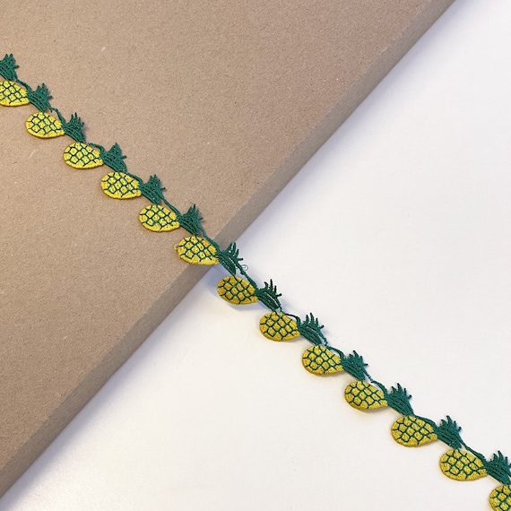 Pineapple fashion tape trim 1" width (FT7-1)