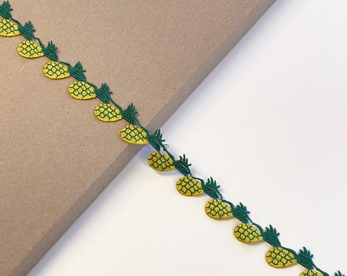 Pineapple fashion tape trim 1" width (FT7-1)