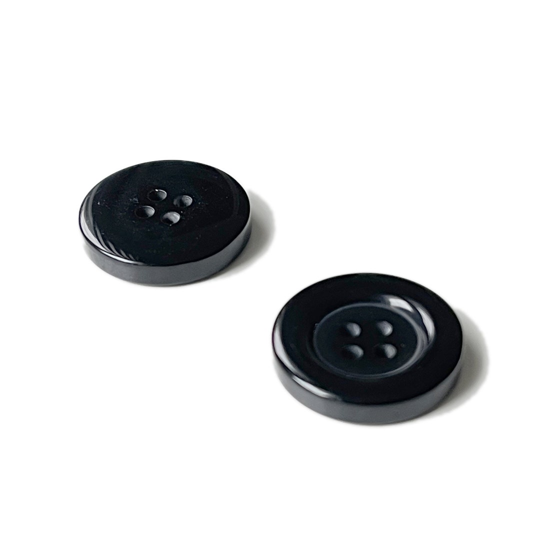 Black 4 Hole Suit Button 36 Ligne(24mm) (BUTTON1) - Selling per Piece ...