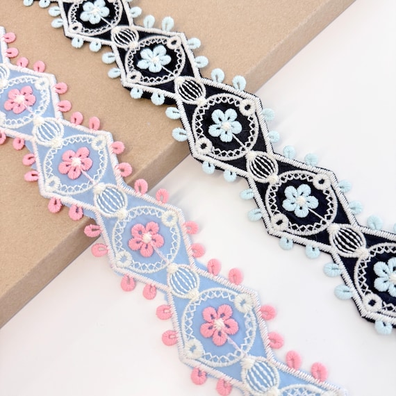 Multicolor Ethnic Tape, 2 Color Options, 1 3/4" Width - Selling per Yard (FT16)