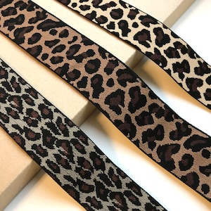 Leopard animal elastic band 3 type of trim (FT7-2)