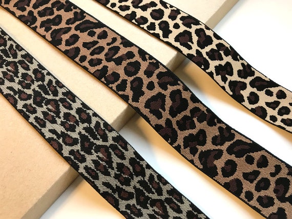 Leopard animal elastic band 3 type of trim (FT7-2)