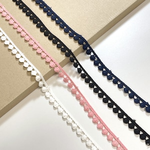 4 Colorway Cotton Small Pom Pom Lace Trim 1/2 width&quot; (LT29)