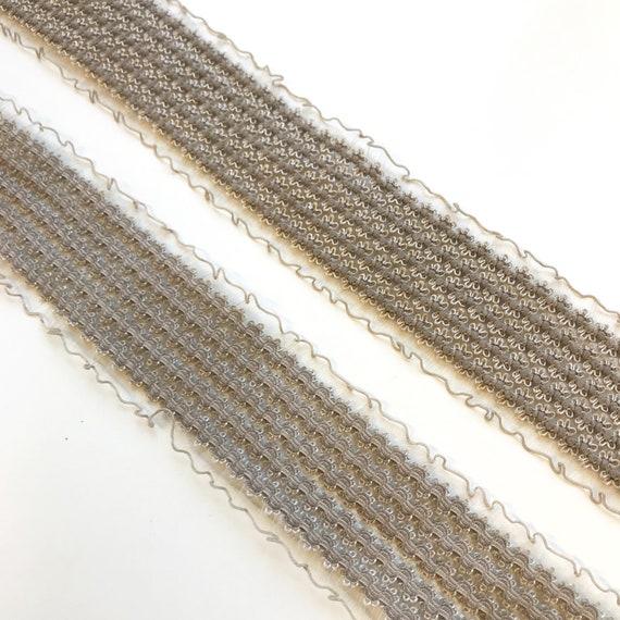 Stretched Elastic shirring band trim, Taupe color 2"(FT7-4)
