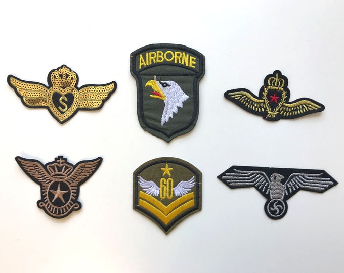 Various Military Applique, Iron on Patch, Sew on Patch (PAT 1)