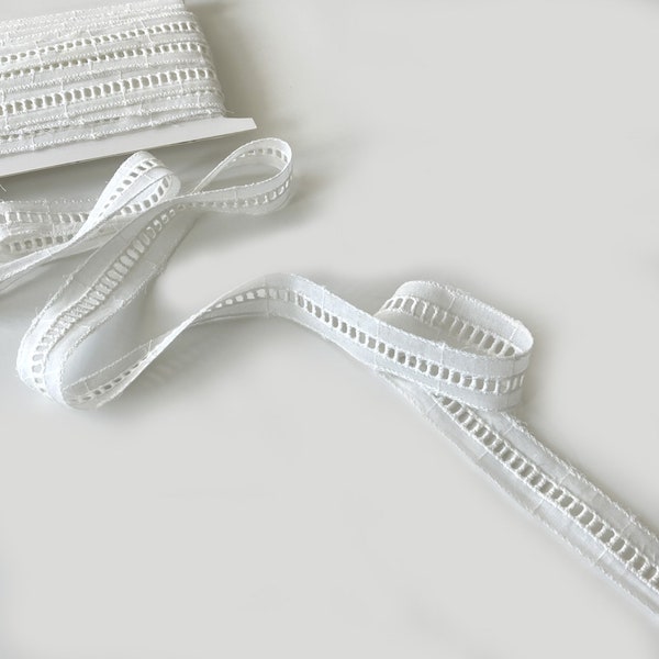 Off White 1" Cotton Ladder Shape Lace Trim - Selling per yard(LT10)